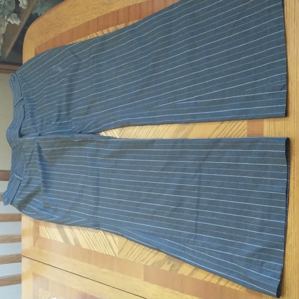 Body By Victoria The Christie Fit wide leg striped pants Size 12